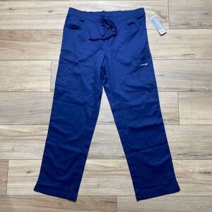 Uniform Advantage Womens Flex2 Seven-Pocket Scrub Pants Size‎ M Navy Blue